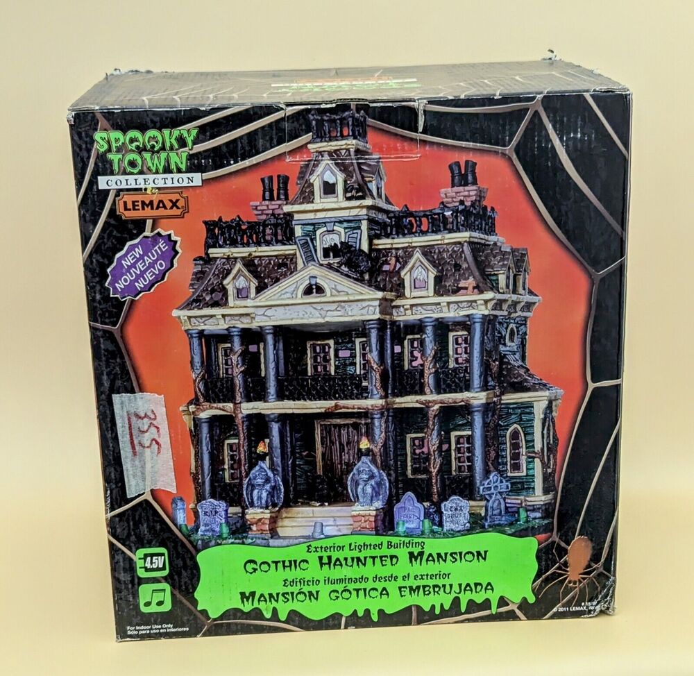 LEMAX SPOOKY TOWN 2011 GOTHIC HAUNTED MANSION 15199 RETIRED
